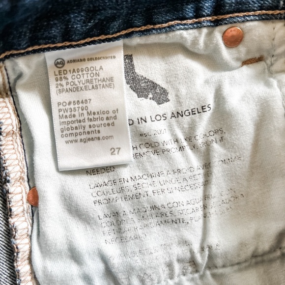 AG High-Rise Straight Jean, Size 27 - Picture 6 of 6